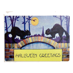 6/$12 🎃 Vintage Halloween Postcard Sticker